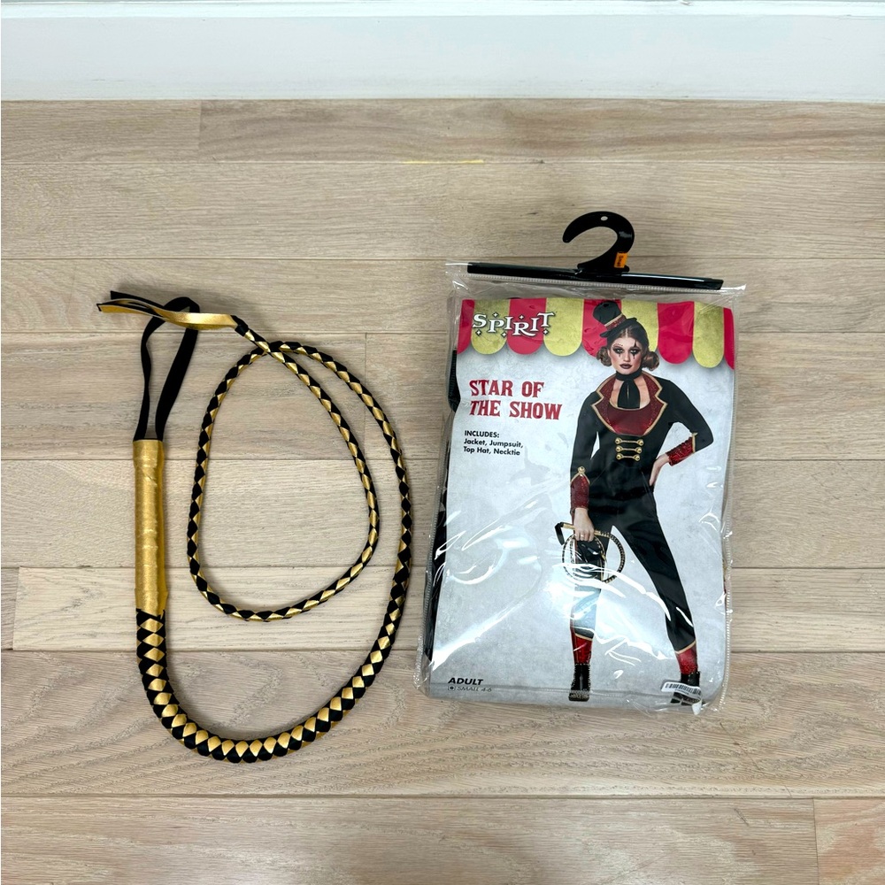Women’s Ringmaster Costume and whip